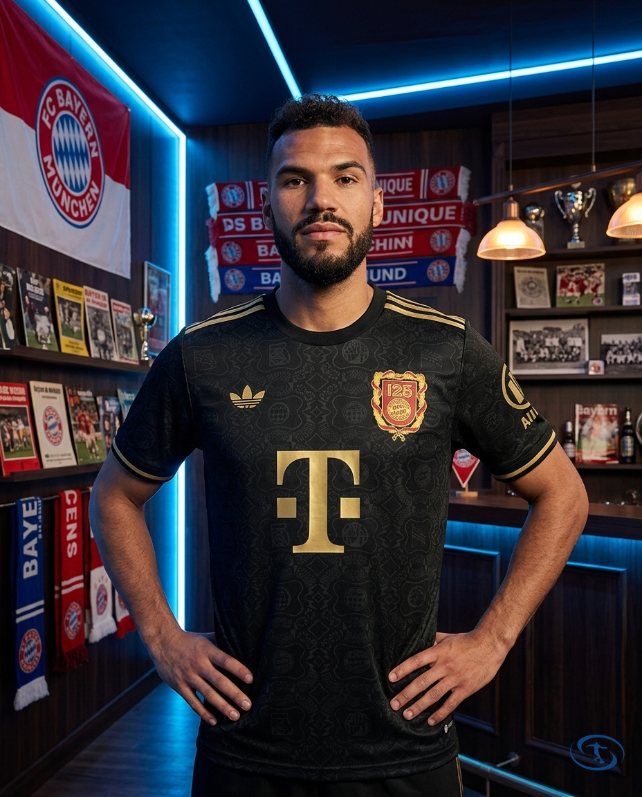 Camisa Bayern de Munique Edição 125 anos - Torcedor Adidas Masculino - Preto - Front View | Sant Sport