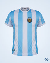 Argentina Home Retro No.10 (Maradona) KIDS Jersey 1986 (Retro Flock Printing) - Kids | Sant Sport