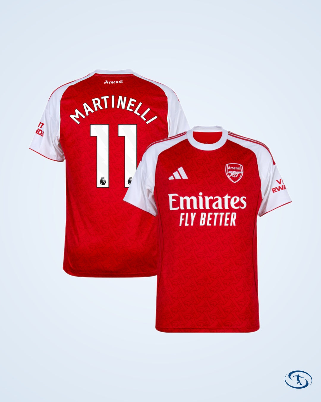 Arsenal Home Rice 41 Shirt 2025-2026 (Premier League)