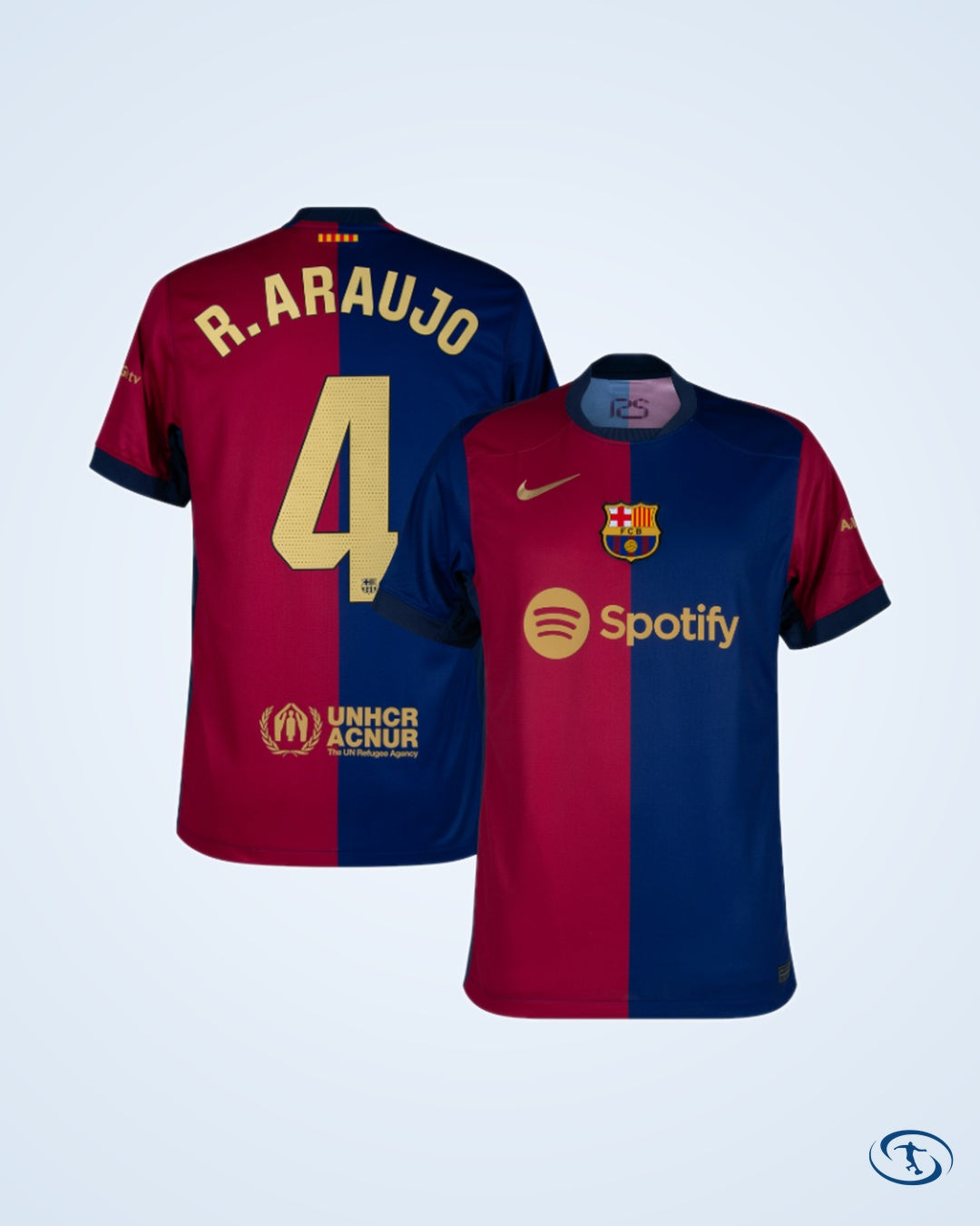 Barcelona Home R.Araujo 4 Shirt 2024-2025 (La Liga) - Men's