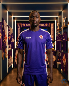 Short Fiorentina Retrô 1999/00 - Fila Masculino - Azul - Front View | Sant Sport