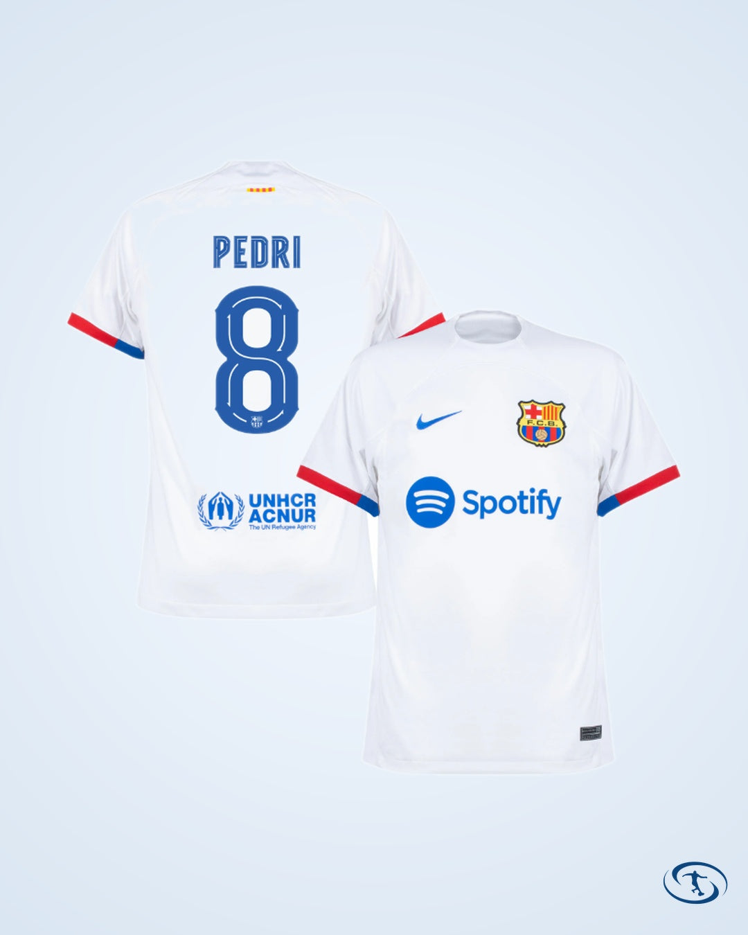 Barcelona Away Pedri 8 KIDS Shirt 2023-2024 (Official Cup Printing) - Kids