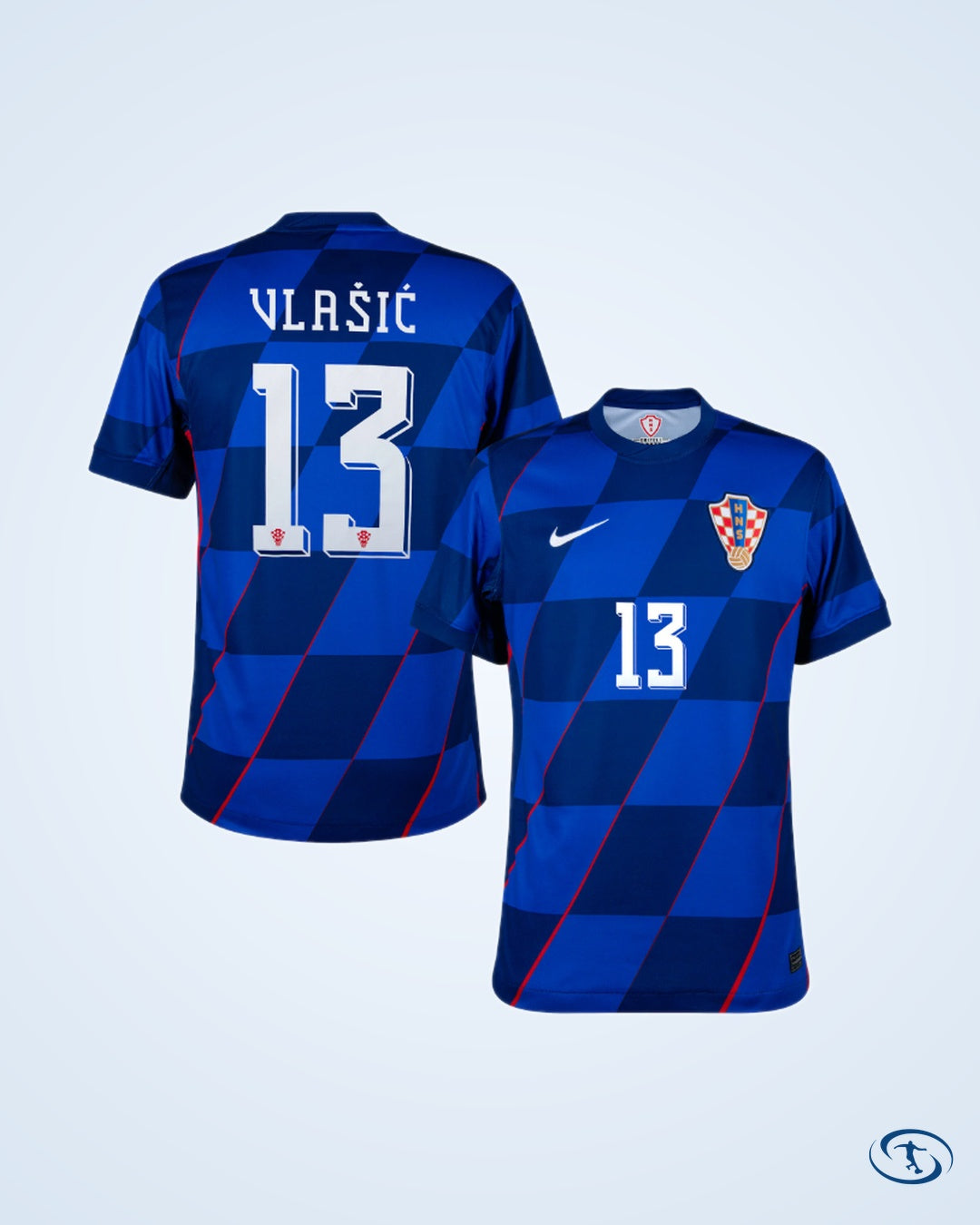 Croatia Away Player Number Shirt 2024-2025 (Official Printing) - Men's