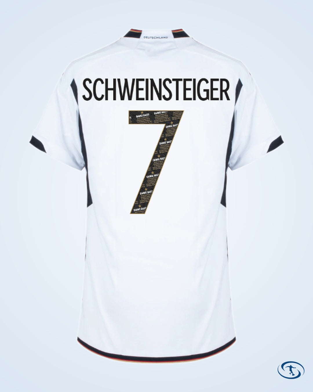 Germany Home Schweinsteiger 7 Shirt 2022-2023 (Danke Basti Printing) - Men's