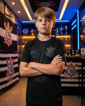 Corinthians Kids Kit Away 24/25 Nike - Black - Side View | Sant Sport