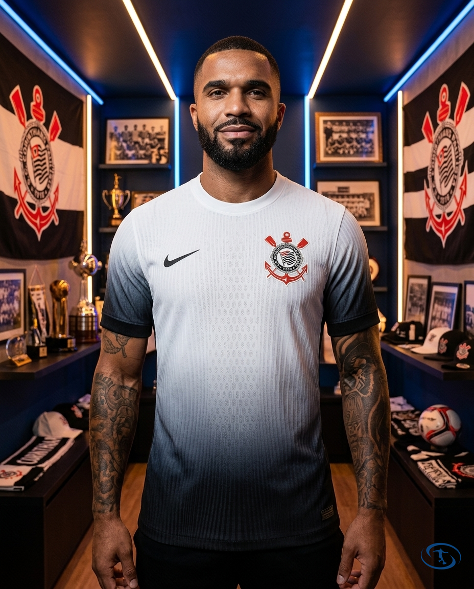 Corinthians Jersey Home 2024/25 Player Version Nike Men's - White e Preto - Front View | Sant Sport
