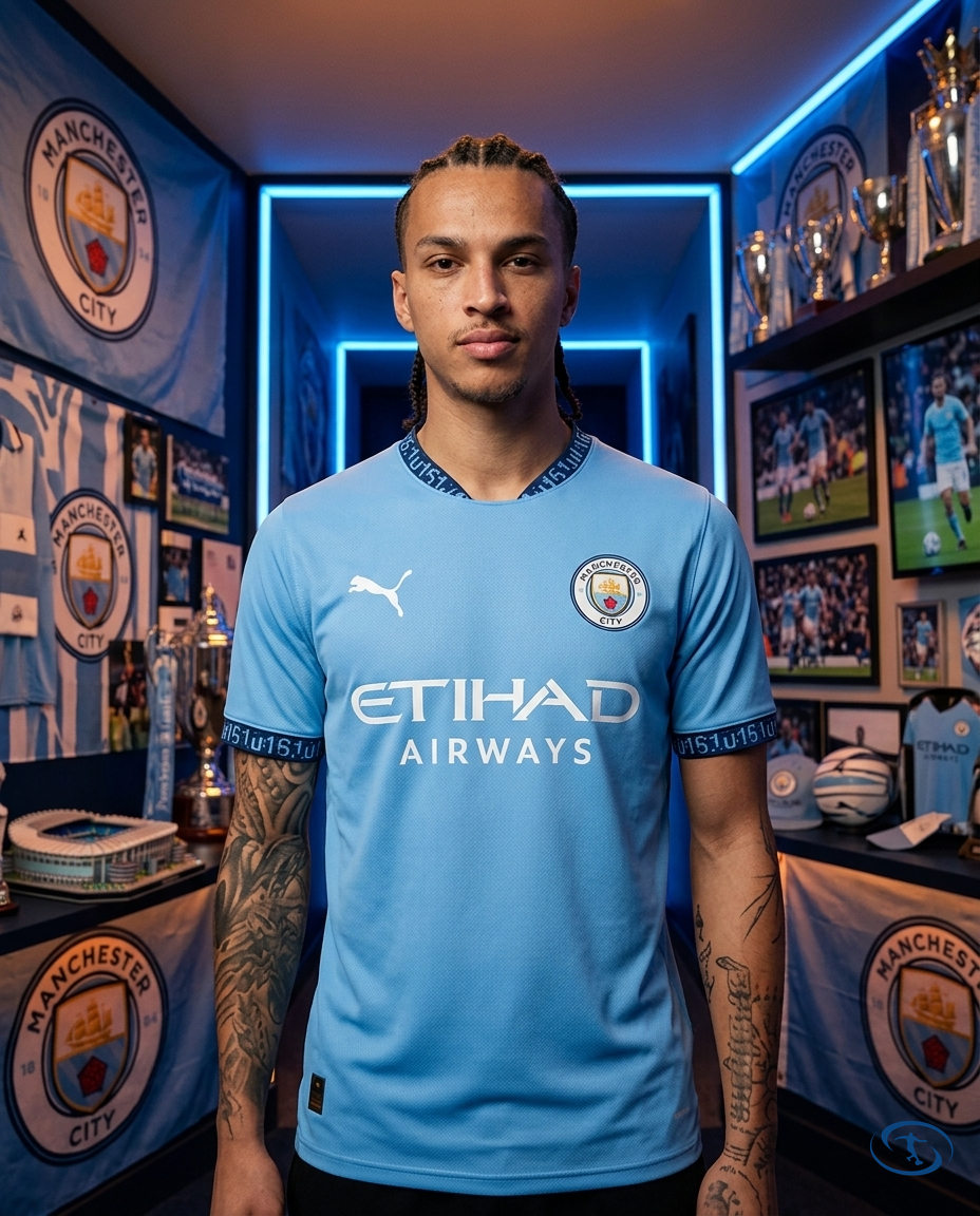 Camisa Manchester City Home 2024/25 - Jogador Puma Masculina - Azul - Front View | Sant Sport