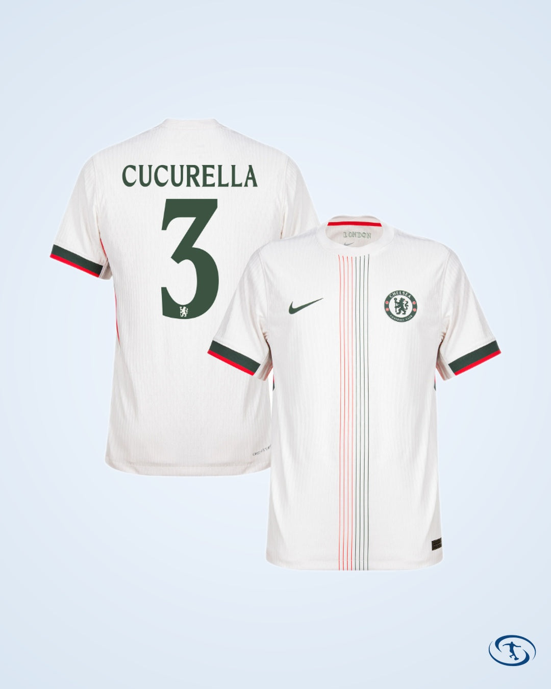 Chelsea Away Cucurella 3 Shirt 2025-2026 (Champions League)