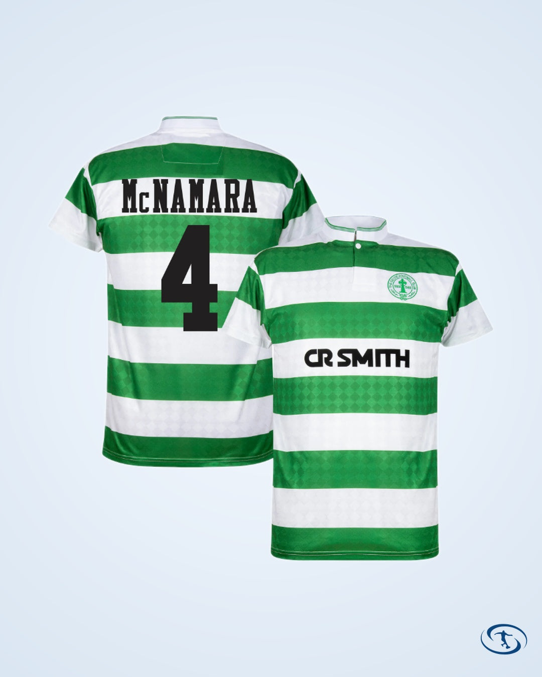 1988 Celtic Centenary Home Retro Thom 10 Shirt (Retro Flock Printing) - Men's