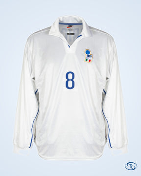 Italy 1998-1999 Away Long-Sleeve Torricelli No.8 Shirt - NEW - Kitroom Stock - Size Large - Men's