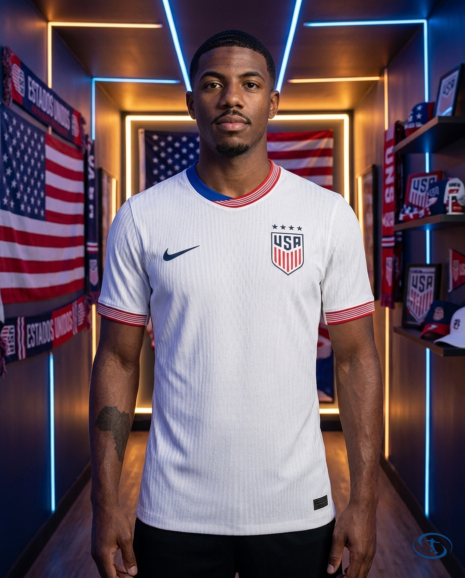 Camisa Estados Unidos Home 24/25 - Torcedor Nike Masculina - Branco - Front View | Sant Sport