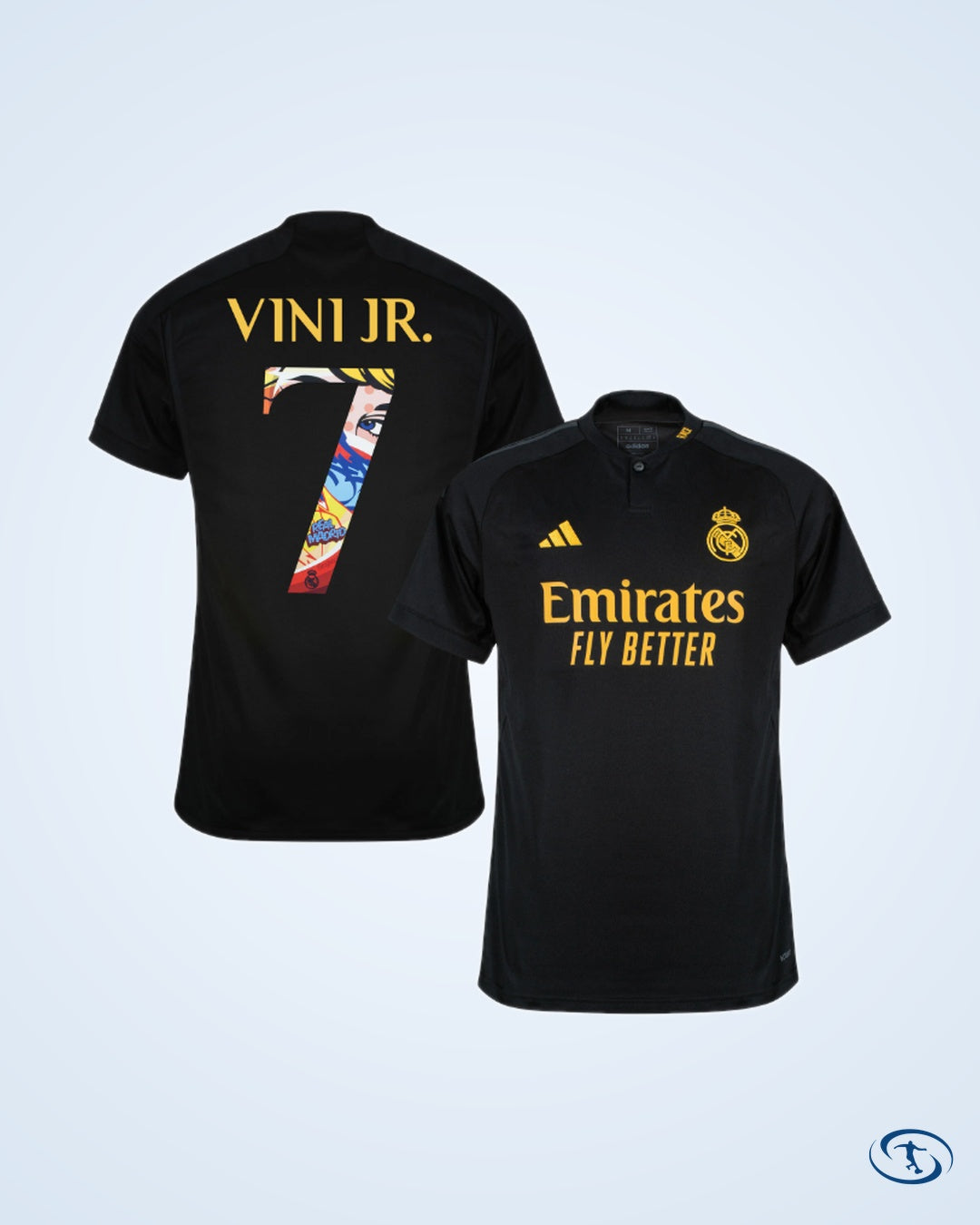 Real Madrid 3rd Vini Jr. 7 Shirt 2023-2024 (Pre-Season Printing) - Size XL - Men's
