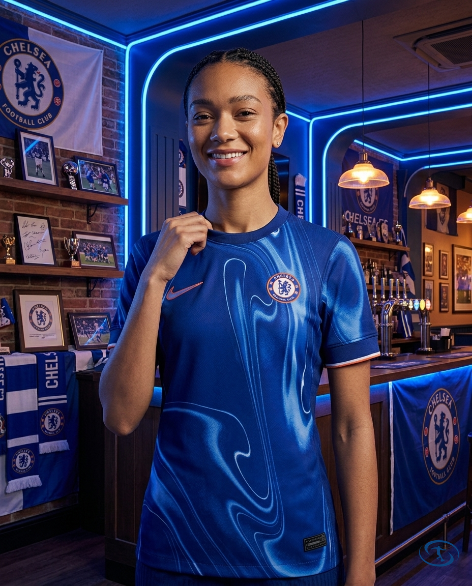 Camisa Chelsea Home 24/25 - Torcedor Nike Feminina - Azul - Front View | Sant Sport