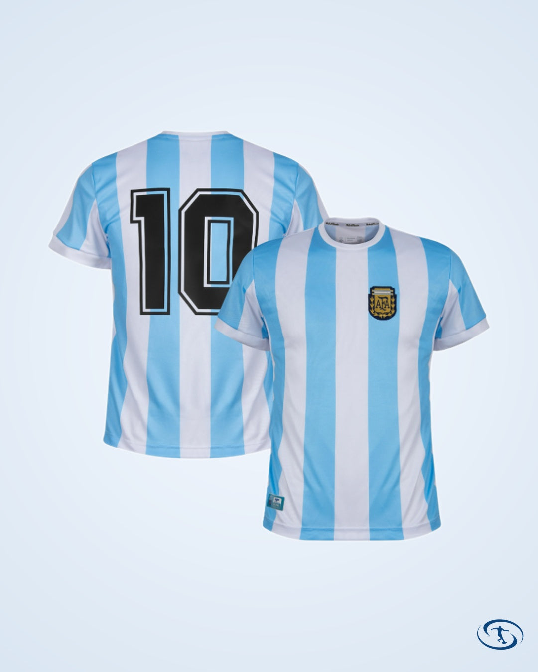 Argentina Home Retro No.10 (Maradona) KIDS Jersey 1986 (Retro Flock Printing) - Kids