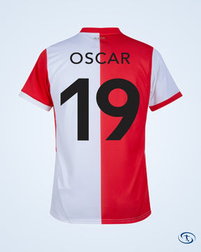 Slavia Prague Home Oscar 19 Jersey 2024-2025 (Fan Style Printing) - Men's