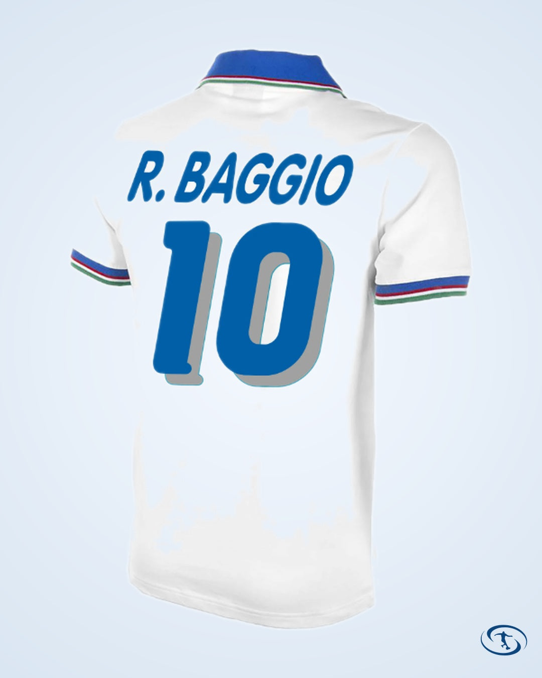 Italy Away R.Baggio 10 Retro Shirt 1982 (World Cup ’94 Retro Flex Printing) - Men's