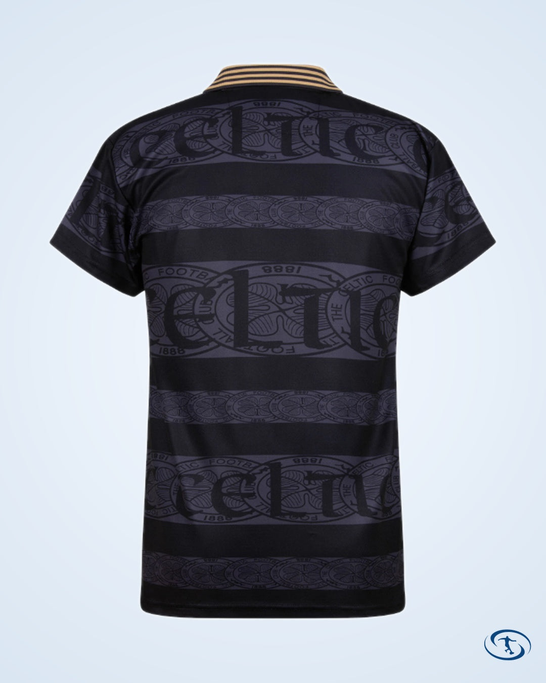 1996 Celtic Blackout Gold Detail Retro Shirt - Men's
