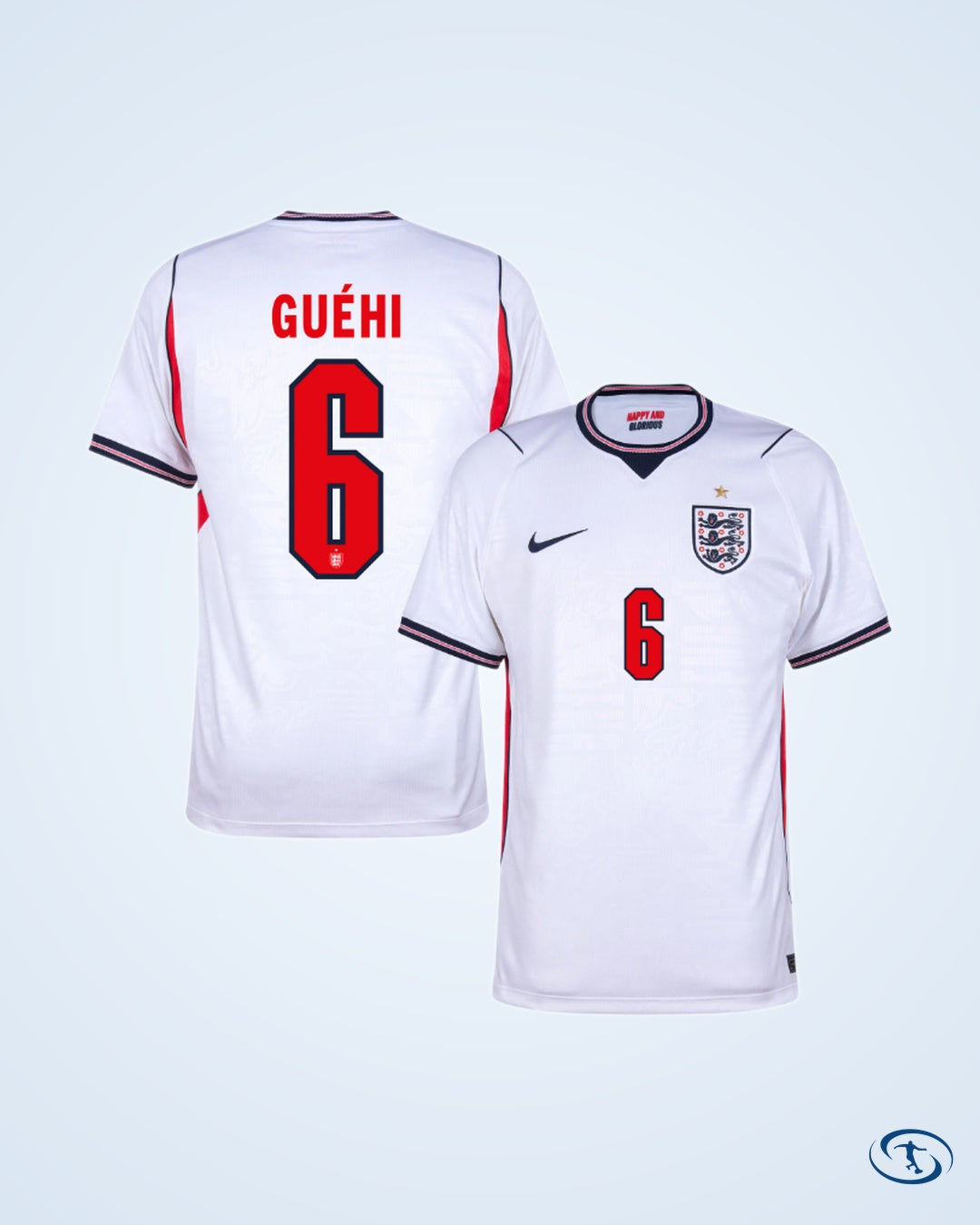 England Home Player Number Shirt 2026-2027 (Official Printing) - Men's
