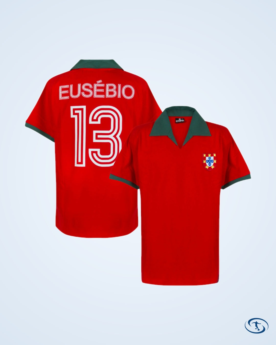Portugal Home Retro Shirt 1972 (Aztec Flock Printing) - Players Men's