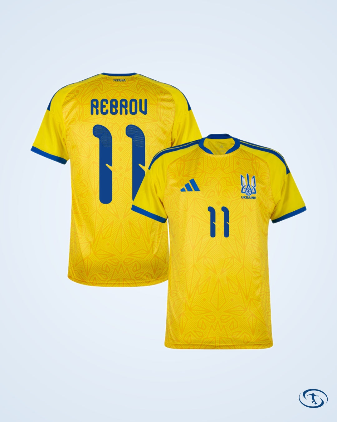Ukraine Home Rebrov 11 Shirt 2026-2027 (Official Printing) - Men's | Sant Sport