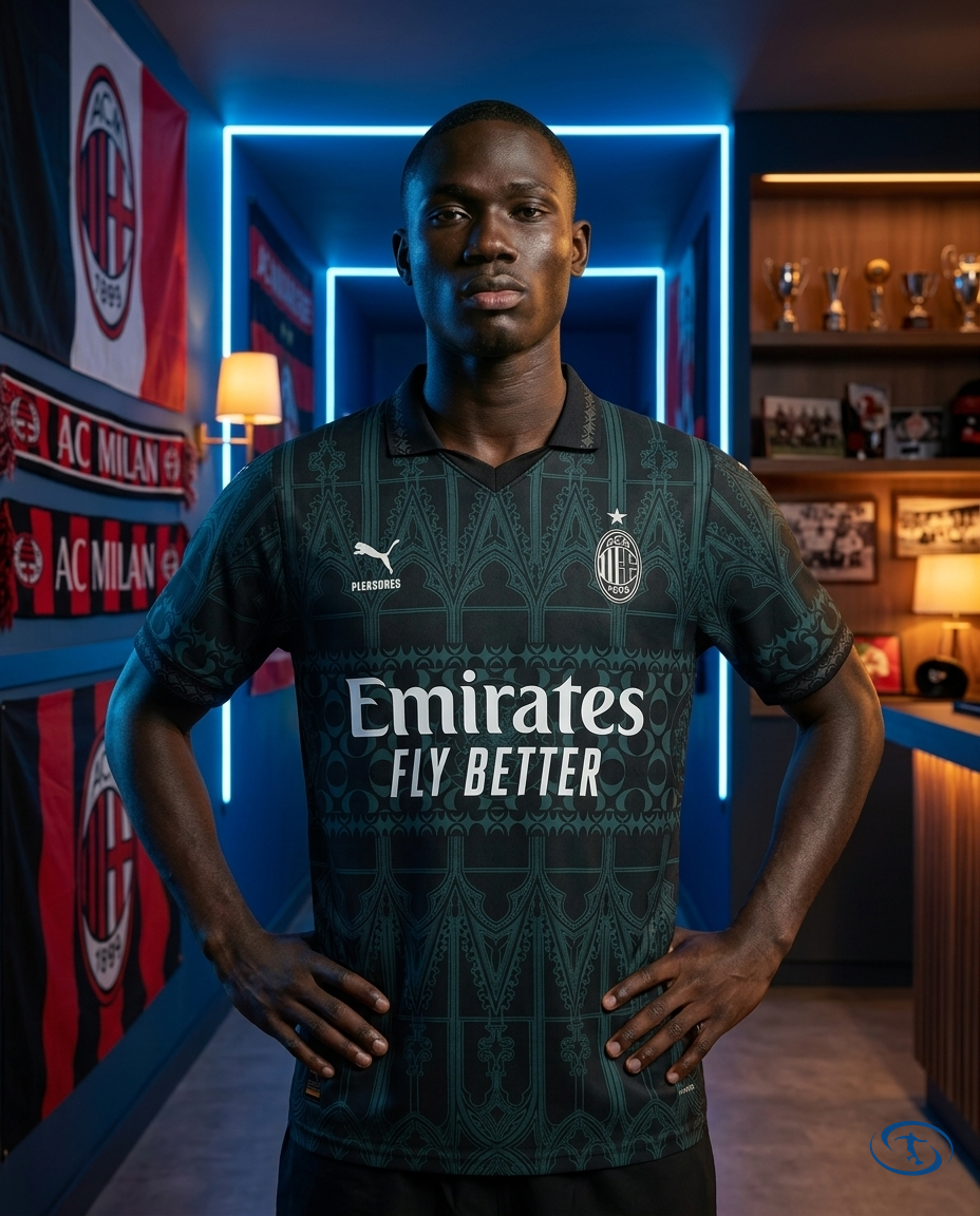 Camisa AC Milan Fourth 2024/25 s/n° Jogador Puma Masculino - Preta - Front View | Sant Sport