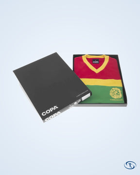 Cameroon Milla 9 Retro Shirt 1988-1989 (Retro Flock Printing) - Men's