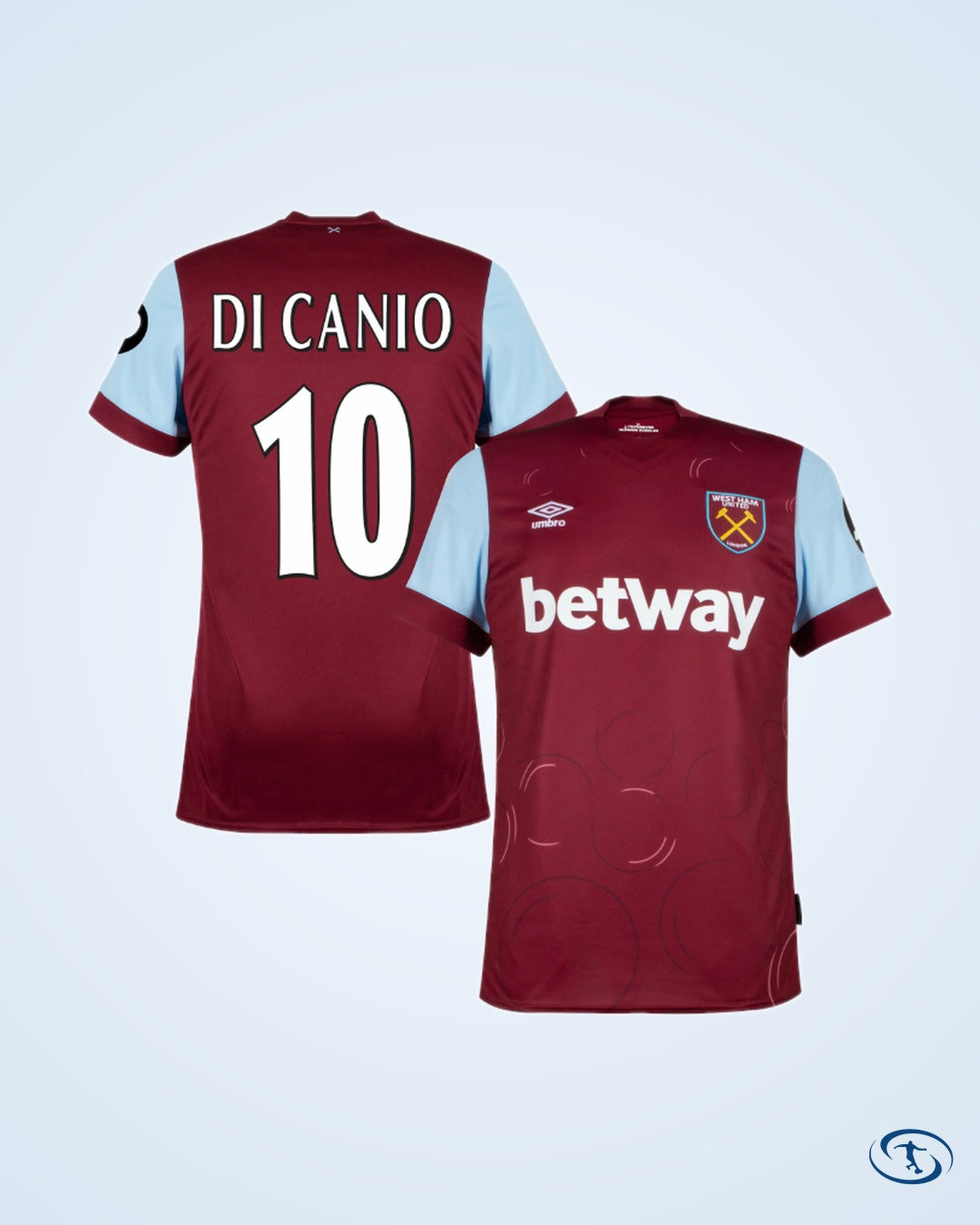 West Ham Home Di Canio 10 Shirt 2023-2024 (Legend Printing) - Men's