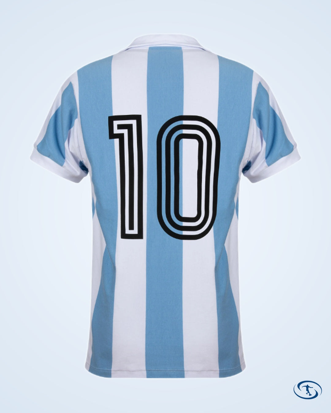 Argentina Home Retro No.10 Shirt 1930 (Retro Flock Printing) - Men's