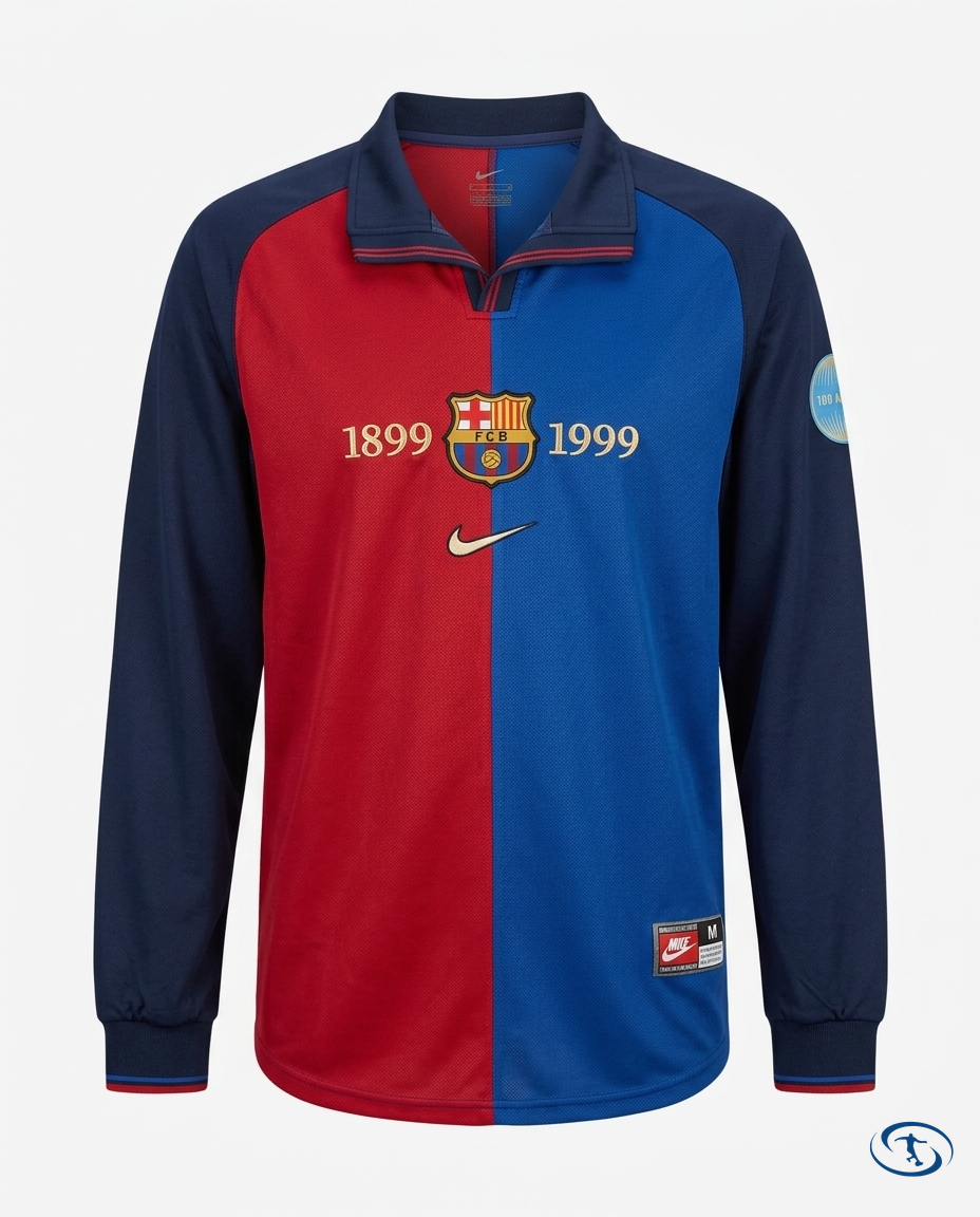 Barcelona Jersey Retro Long Sleeve 1999 Nike Men's - Packshot | Sant Sport