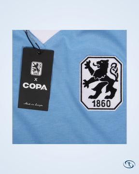 1860 Munich Retro Home No.9 (Konietzka) Shirt 1965-1966 (Retro Flock Printing) - Men's