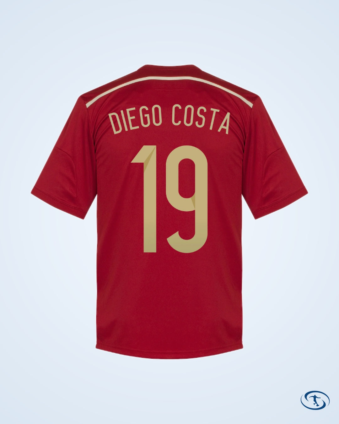 Spain Home Diego Costa Shirt 2014 2015 - Men's