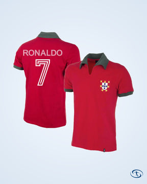 Portugal Home Retro Shirt 1972 (Aztec Flock Printing) - Players Men's