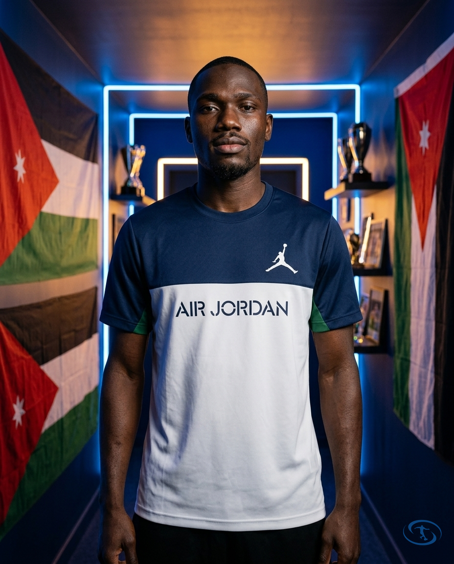 Corta Vento Jordan Masculino - Azul e Branco - Front View | Sant Sport