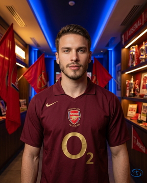 Camisa Arsenal Home Retrô 2005/06 Torcedor Nike Masculino - Bordô Vinho - Front View | Sant Sport