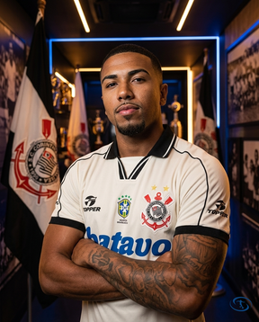 Corinthians Jersey Retro Batavo I 99/00 - White - Side View | Sant Sport