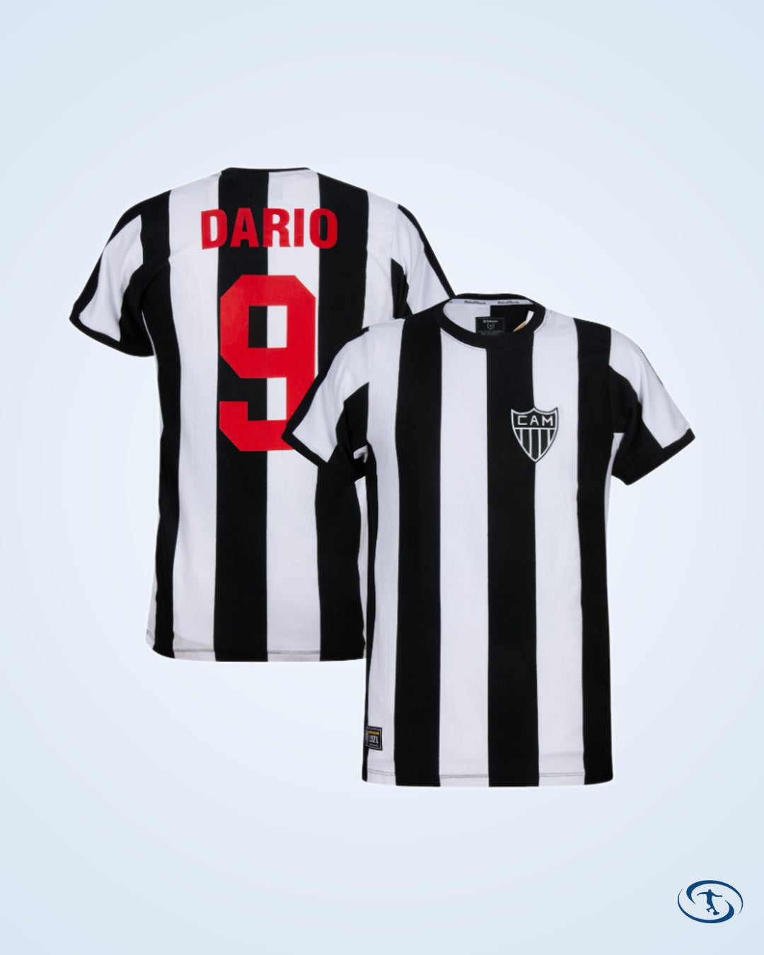 Club Atletico Mineiro Home Retro Dario 9 Shirt 1971 (Retro Flock Printing) - Men's