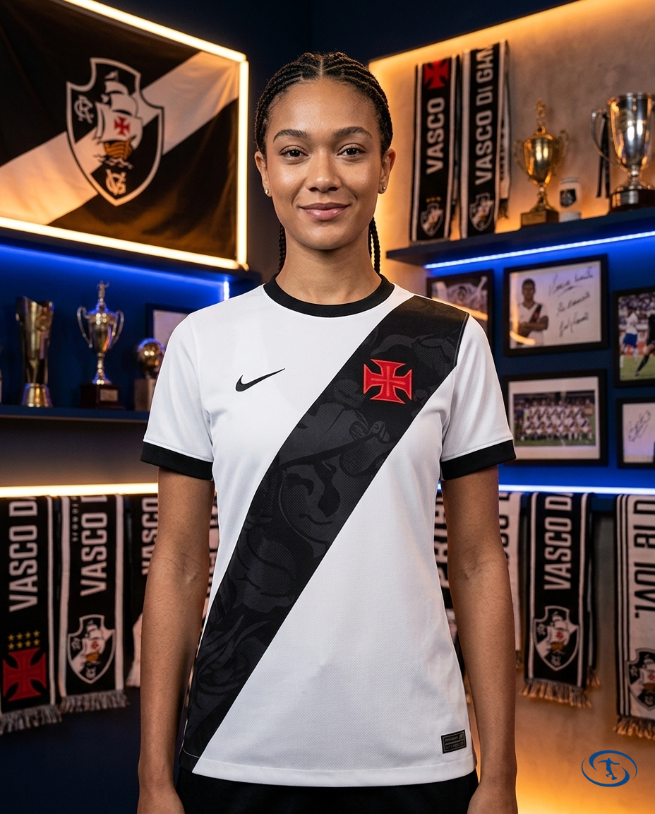 Camisa Vasco da Gama Away 2026/27 - Torcedor Nike Feminina - Branco - Front View | Sant Sport
