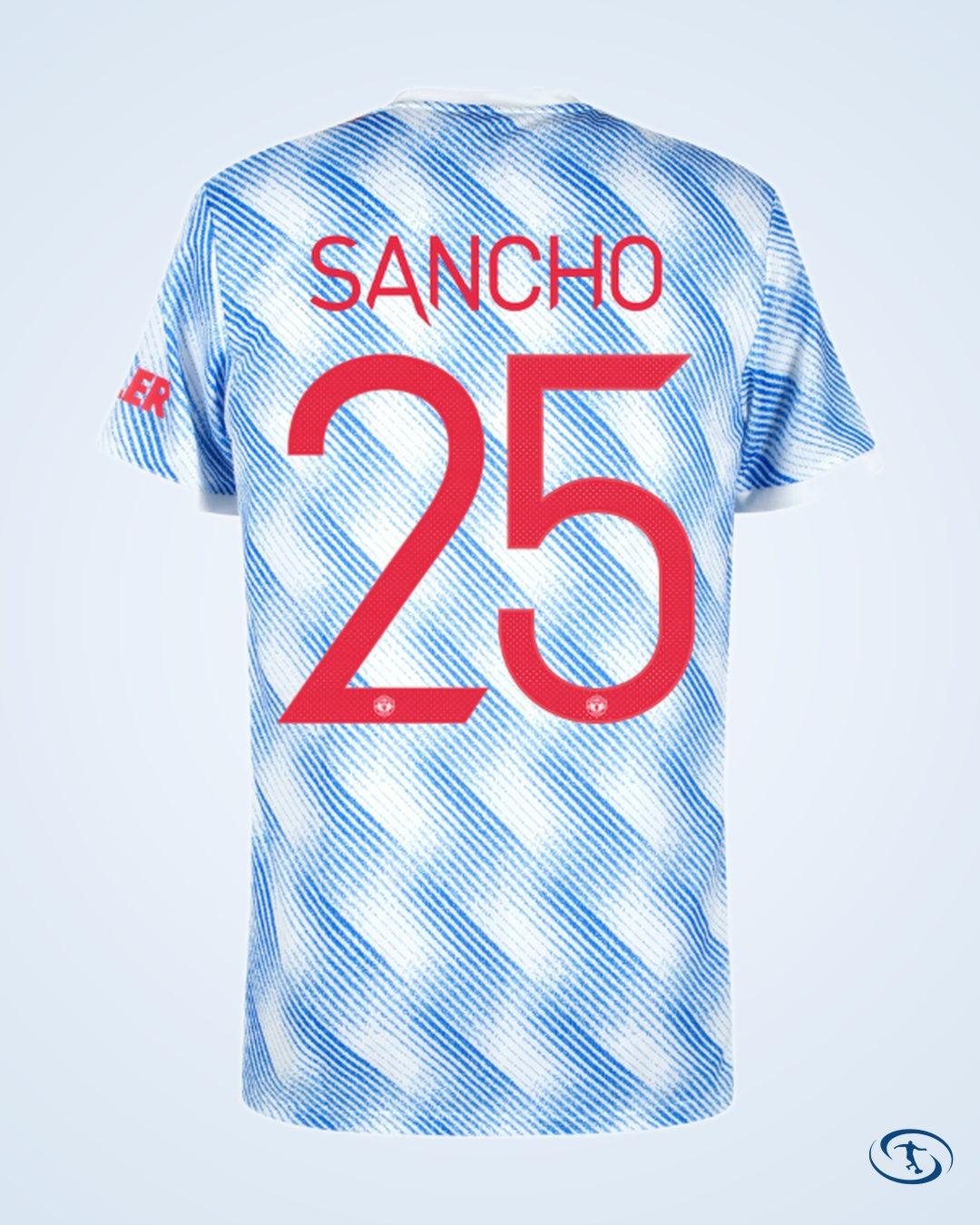 Man Utd Away Sancho 25 Shirt 2021-2022 (Cup Printing) - Men's