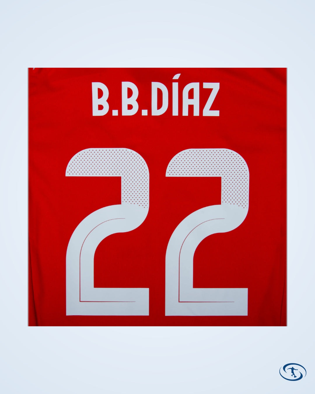 Chile Home B.B Díaz 22 Shirt 2024-2025 (Official Printing) - Men's