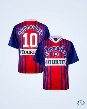 Score Draw PSG Retro Home No.10 (Raí) Shirt 1993-1994 (Retro Flex Printing) - Men's