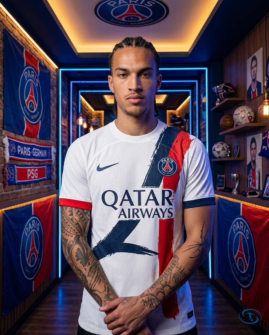 Camisa PSG Away 2024/25 - Jogador Nike Masculina - Branco - Front View | Sant Sport