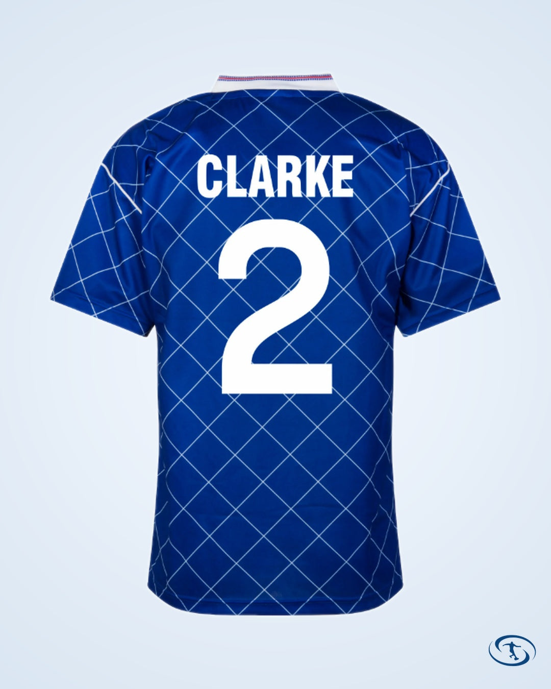Score Draw Chelsea Home Retro Shirt 1987-1988 (Retro Flock Printing) - Men's