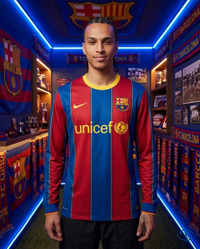 Camisa Barcelona Retrô Manga Longa 2010/11 Torcedor Nike Masculina - Front View | Sant Sport