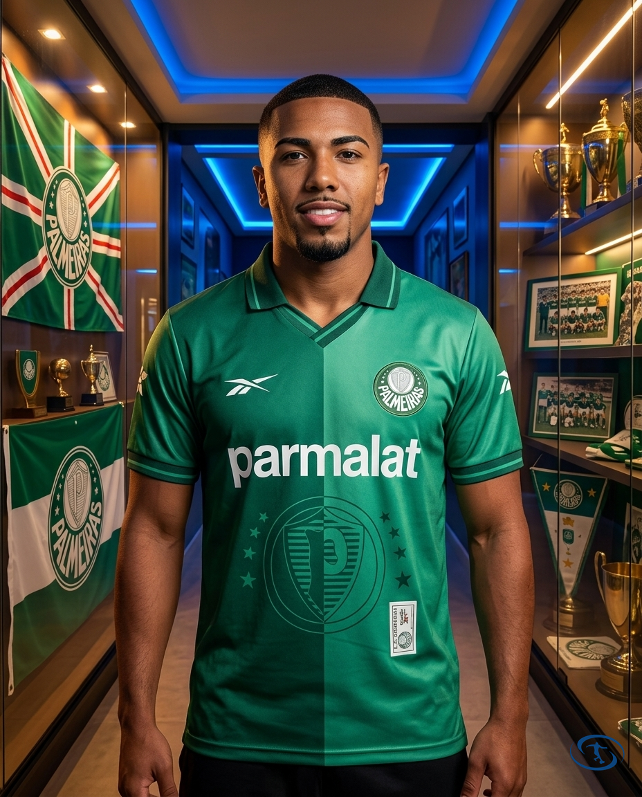 Palmeiras Jersey Retro 1997/98 Reebok Men's - Green - Front View | Sant Sport