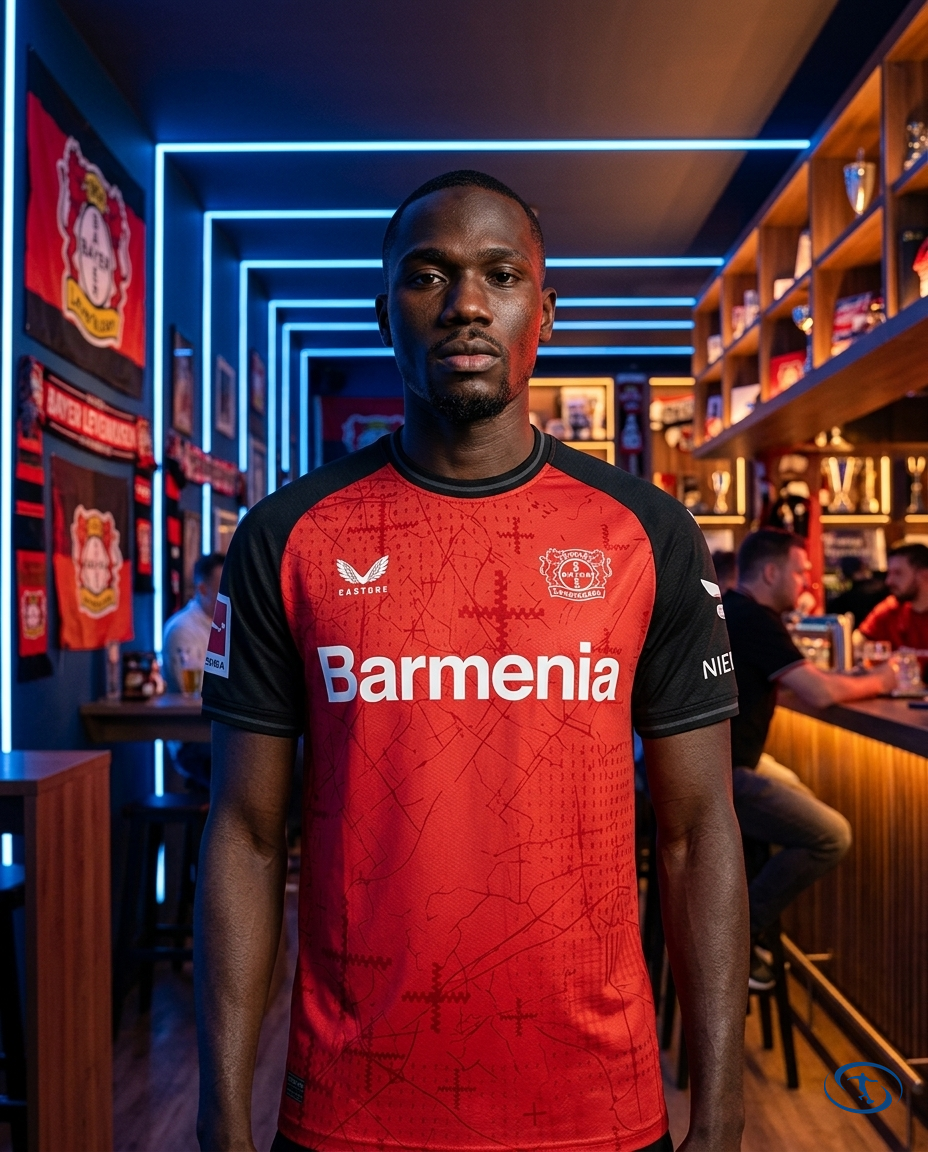 Camisa Bayer Leverkusen Home 24/25 - Torcedor Castore Masculino - Vermelho - Front View | Sant Sport