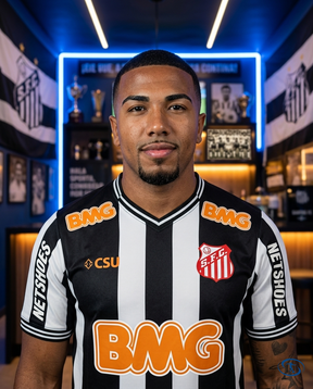 Santos Jersey Retro 2012/13 Neymar #11 Nike Men's - Black & White