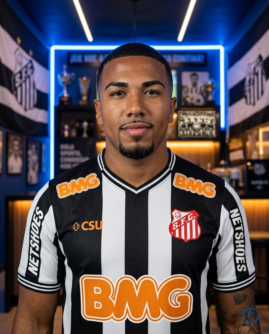 Santos Jersey Retro 2012/13 Neymar #11 Nike Men's - Black & White