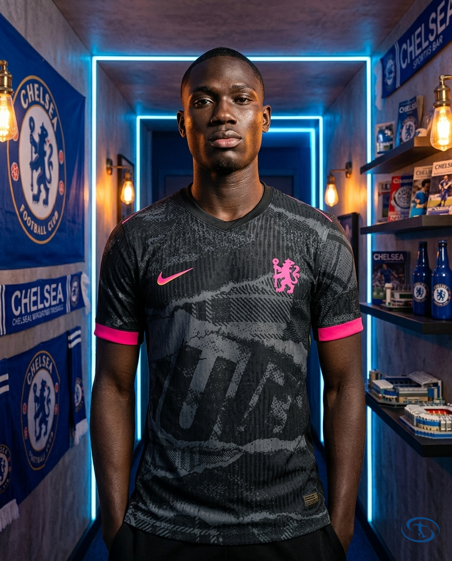 Camisa Chelsea Third 2024/25 Jogador Nike Masculino - Preta - Front View | Sant Sport