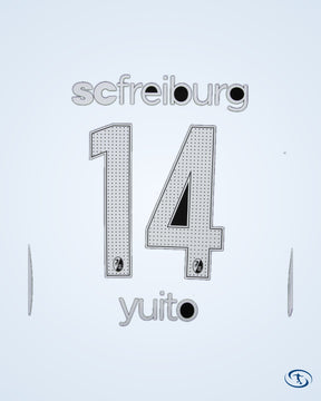 SC Freiburg Away Yuito 14 Shirt 2025-2026 (Official Printing) - Men's