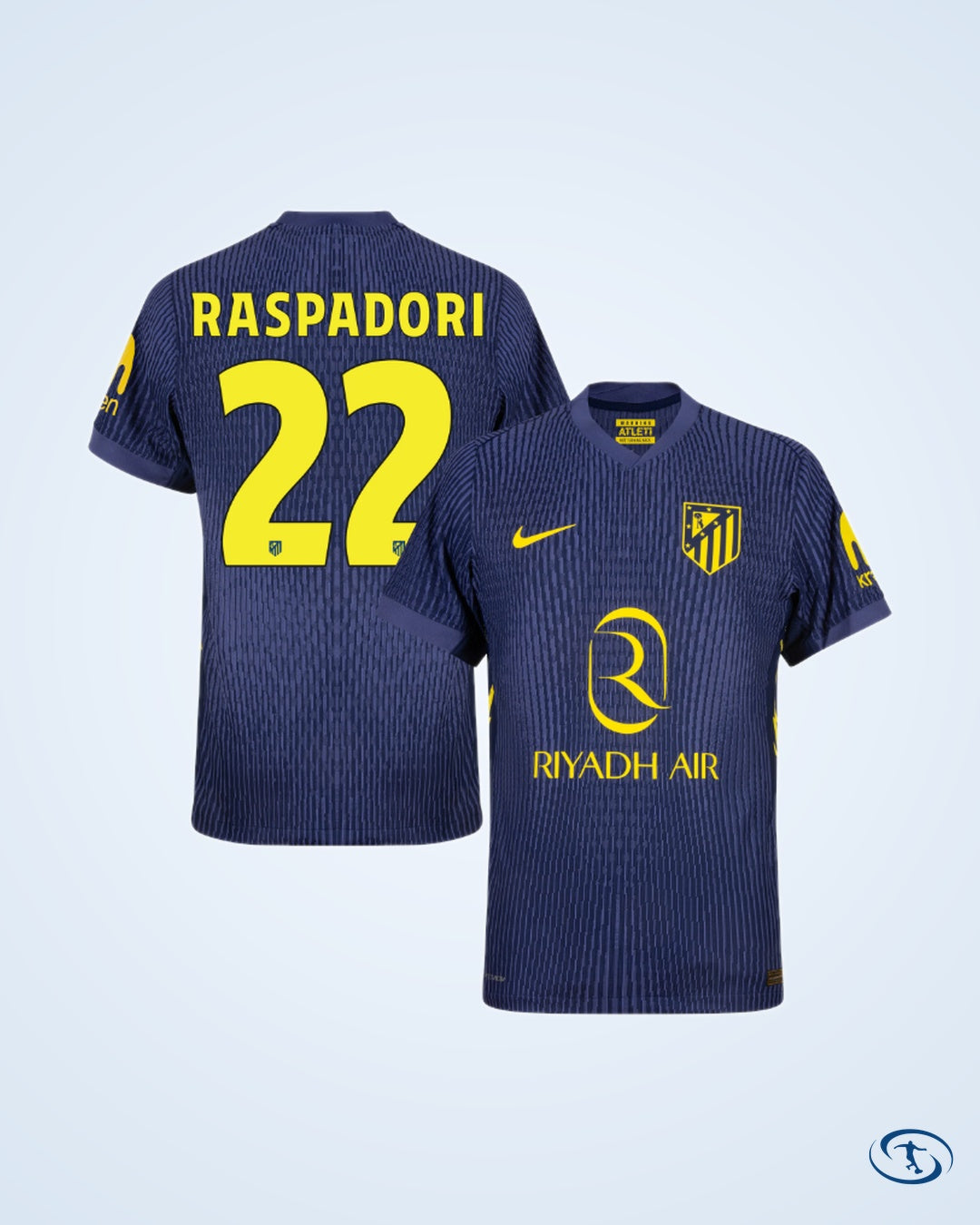 Atletico Madrid Away Raspadori 22 Shirt 2025-2026 (Cup Style Printing) - Men's